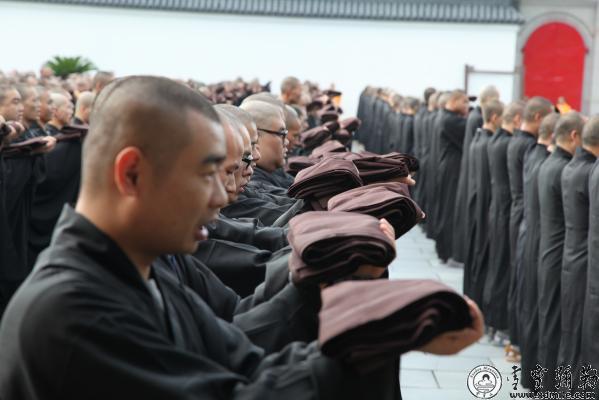 浙江雪窦山资圣禅寺传授三坛大戒法会第五天