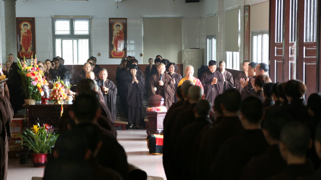 「佛教」广东尼众佛学院2015年度春季佛七法会圆满解七