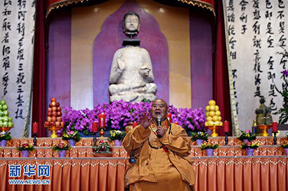 「释星云」星云大师促合璧 幽居寺佛首启程回归大陆