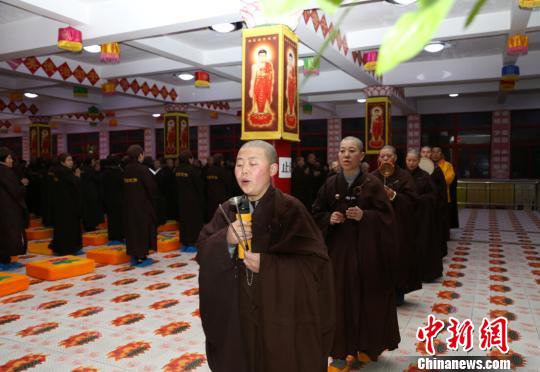 「五台山」山西五台山全山高僧盛大庆贺观音诞辰