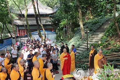 「佛教」广州白云山能仁古寺扩建工程破土动工