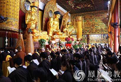 「佛教」广东深圳弘法寺隆重举行地藏菩萨圣诞法会