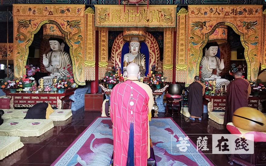 「佛教」恭迎文殊菩萨圣诞 济宁嘉祥县法云寺举行祈福法会