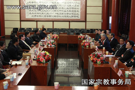 「佛教」国宗局王作安局长会见香港中华佛教文化院访京团
