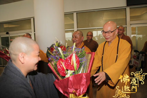 「中国佛教」台湾中国佛教会理事长圆宗长老一行莅临进明寺