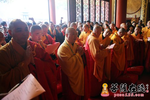 「佛教」上海南山古寺举行全堂佛像开光暨灵宏法师晋院升座庆典