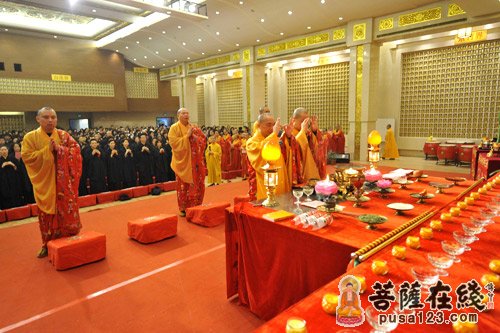 「文殊菩萨」上海玉佛禅寺隆重举行文殊菩萨圣诞点灯祈慧法会
