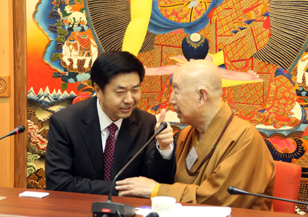 「佛教」国宗局张乐斌副局长一行到访香港佛教联合会（图）