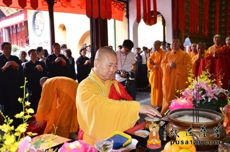 「佛教」上海玉佛寺隆重举行观世音菩萨圣像开光仪式