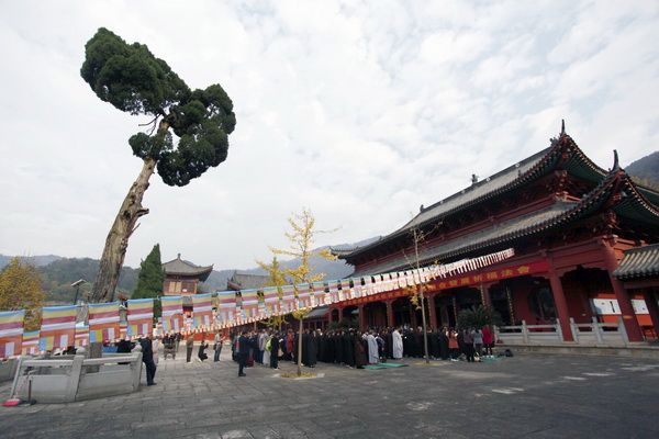 「佛教」湖北台湾佛教文化交流与两岸融合发展祈福法会在四祖寺举行