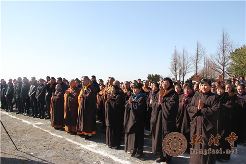 「佛教」湖北大洪山慈恩寺举行三期工程奠基及传灯祈福法会