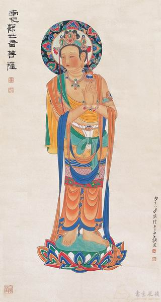 「张大千」张大千佛画艺术欣赏