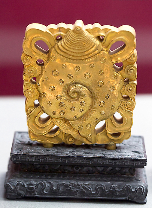 「佛教」北京故宫藏清代佛教金刻八吉祥 欣赏