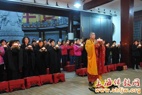 「佛教」上海松隐禅寺举行传灯祈福法会 「佛教」上海松隐禅寺举行传灯祈福法会