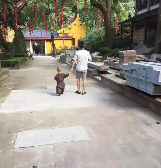 「灵隐寺」灵隐寺两岁“小和尚”萌爆网络