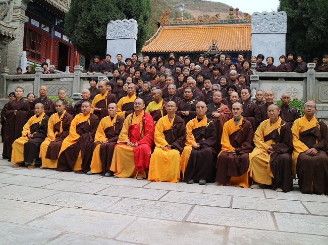 「佛教」甘肃甘谷县大像山永明寺举行佛七法会