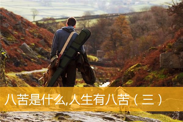 「佛教八苦」八苦是什么,人生有八苦（三）