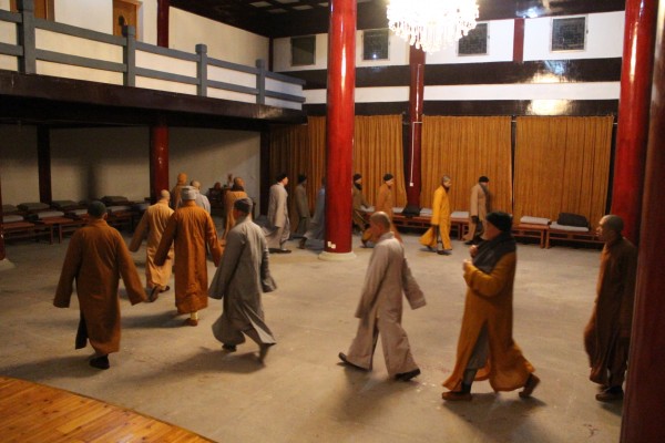 「雁荡山」浙江雁荡山能仁寺进行农历甲午年首次禅修