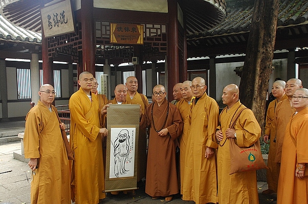 「佛教」韩国六祖禅院参访团参观广东光孝祖庭