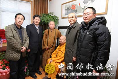 「王健」中佛协纯一副会长、王健秘书长看望一诚长老