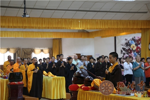 「普贤行愿品」广东深圳弘法寺举行本焕长老圆寂三周年诵经法会