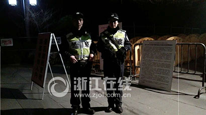 「佛教」上百民警彻夜职守 为了安全杭州八大寺庙除夕夜不开放烧头香