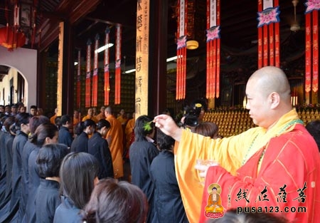 「佛教」上海玉佛寺隆重举行观世音菩萨圣像开光仪式