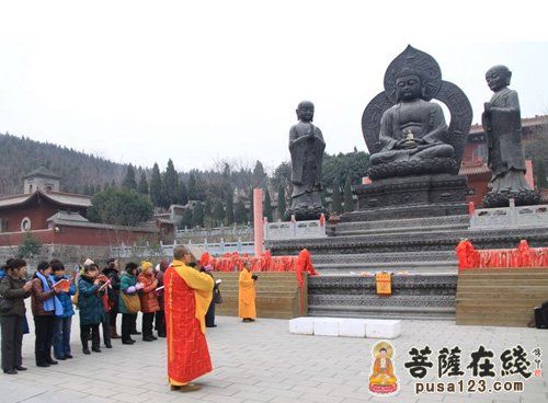 「佛教」河南焦作圆融无碍古寺隆重举行放生祈福法会