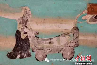 「莫高窟」莫高窟古代孝道壁画触动网友“母亲节”共鸣