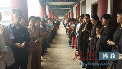 「佛教」广东珠海普陀寺龙象法师“送关”仪式 明生大和尚率众封关