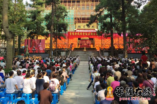 「地藏菩萨本愿经讲解」浙江杭州灵隐寺举行盂兰盆法会光泉大和尚讲解地藏经