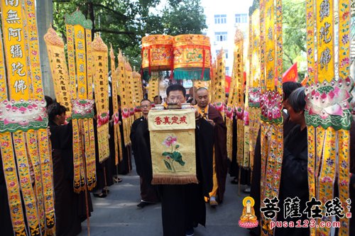 「摄影」浙江台州温岭福慧寺隆重举行迎佛安座仪式