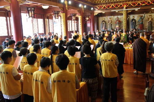 「佛教」上海西林禅寺举行晒经法会 「佛教」上海西林禅寺举行晒经法会