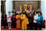 「普陀山」千人朝拜普陀山圆满 日照法师拜访普陀山佛协会长道慈法师