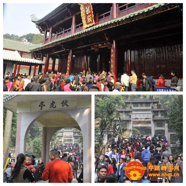 「佛教」大年初一 禅宗祖庭广东韶关南华禅寺迎来游客高峰