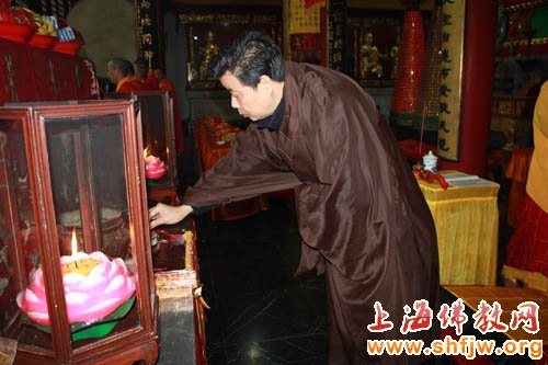 「佛教」上海市洪福寺举行乙未年大型供天祈福法会