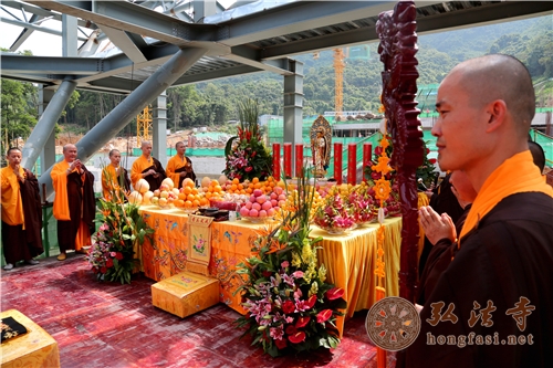 「弘法寺」广东深圳弘法寺举行佛殿上梁法会