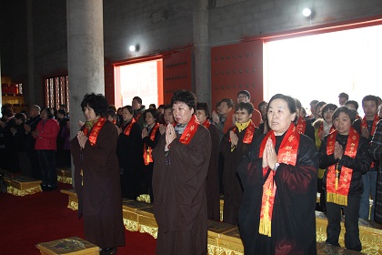 「千手观音」江苏常州宝林禅寺圆满举行财神菩萨开光暨千手观音殿装修启动洒净祈福法会