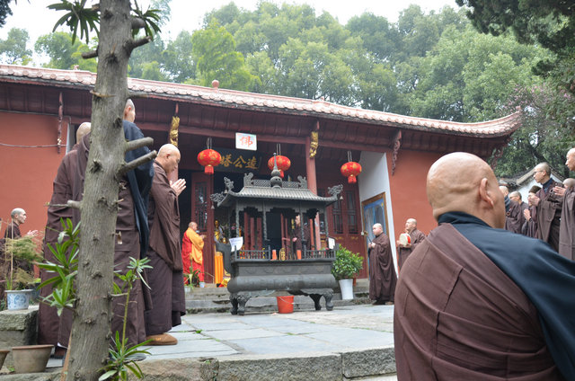 「东林寺」江西东林寺举行春节普供暨祭祖仪式 「东林寺」江西东林寺举行春节普供暨祭祖仪式