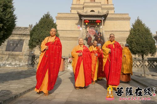 「佛教」宁夏银川海宝塔寺举行清净长老圆寂十周年纪念追思法会