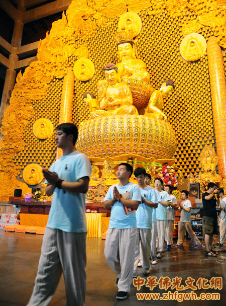 「佛教」浙江嘉兴香海禅寺第二届“清凉禅韵”青年禅修营开营仪式举行