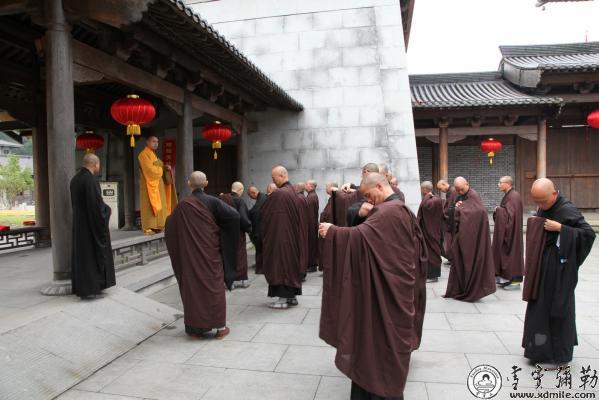 「佛教」浙江雪窦山资圣禅寺传授三坛大戒法会第四天