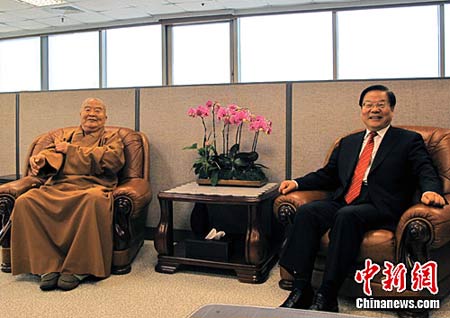 「佛教」蔡武拜访星云大师 望佛教交流在两岸文化交流中发挥作用