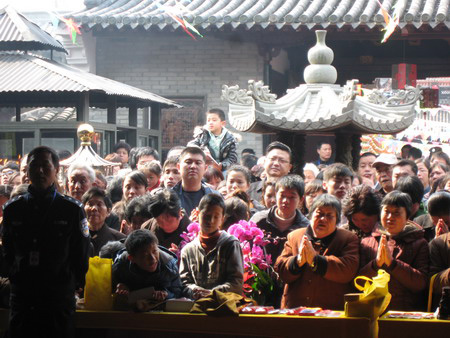 「佛教」宁波市江北区妙音精舍举办佛像开光法会