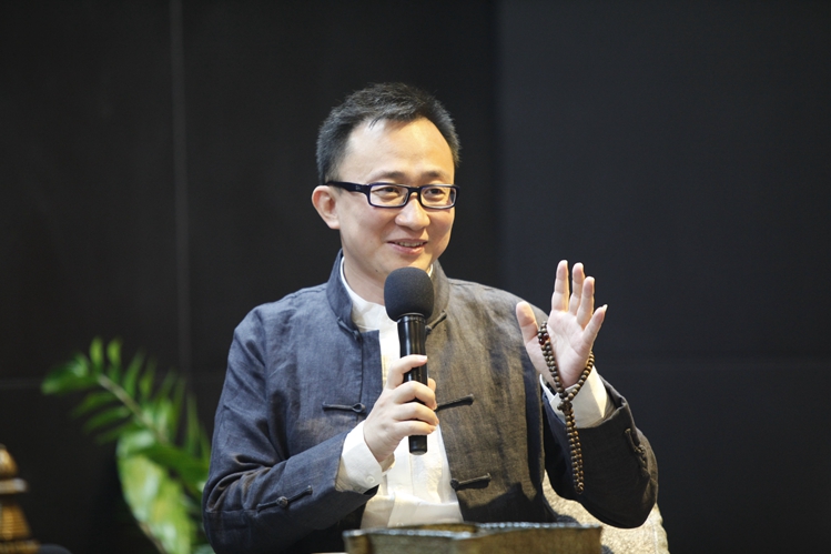 「赵一澄」2015年4月26号纪念弘一法师研讨会于山东临沂鸿儒美术馆举行