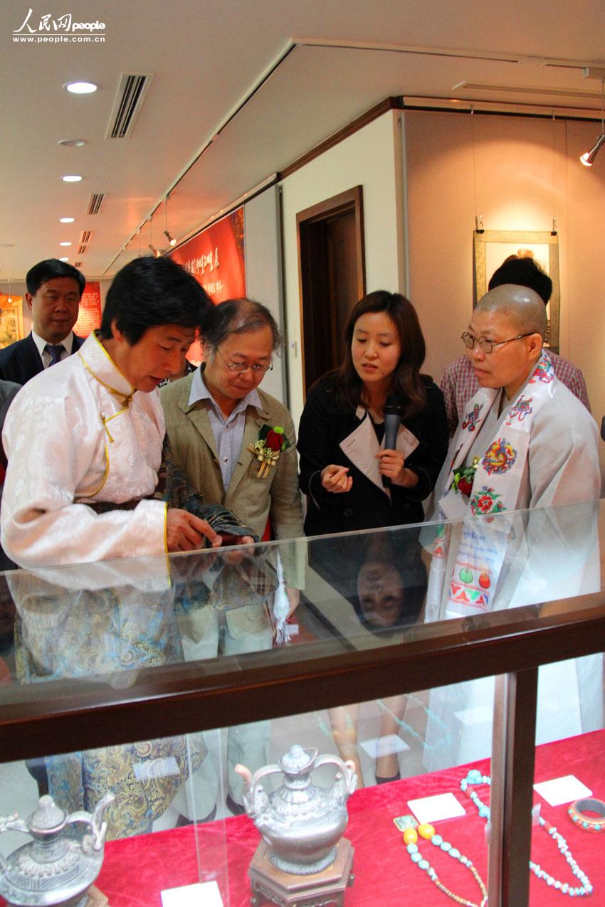 「佛教」中国青海藏传佛教艺术精品展在韩国首尔开幕(组图)