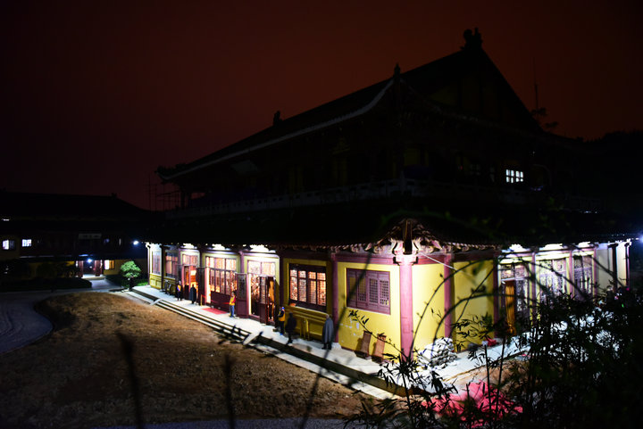 「庐山东林寺」江西九江东林寺一昼夜经行法会圆满结束