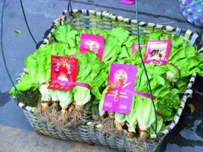 「生菜」观音开库日一日迎客7万 素宴生菜受欢迎