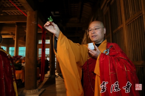 「灵隐寺」浙江灵隐寺举行云中轩上梁法会