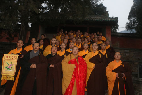 「少林寺」大年初二 河南少林寺举行初祖庵祭祖仪式